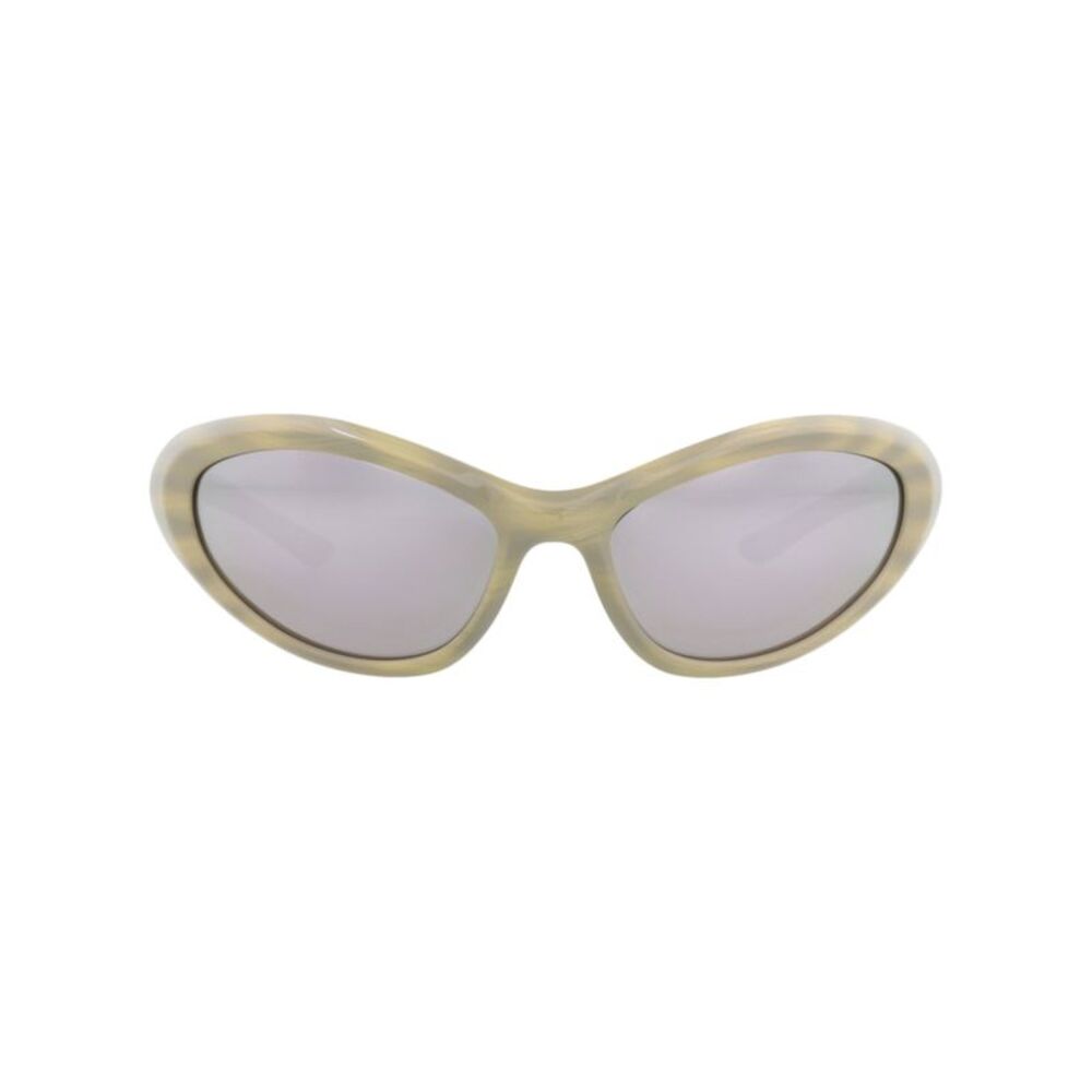 Balenciaga Shield-Frame Bio-Injection Sunglasses Ivory Unisex-Adult